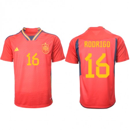 Camisetas España Rodri Hernandez 16 Primera Copa Mundial 2022 - Hombre